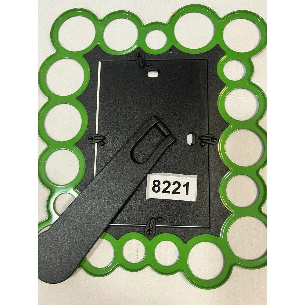 Olsbo Ola Wihlborg IKEA Green Modern 8x10 holds 4 x 6 Picture Frame bubbles dots